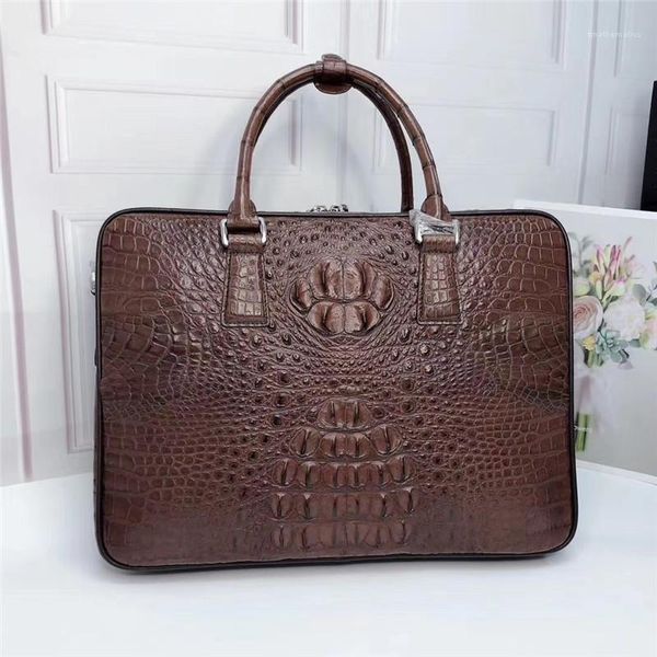 exotic true alligator skin businessmen zip portfolio briefcase handbag authentic real crocodile leather male large shoulder bag1
exotic true alligator skin businessmen zip portfolio briefcase handbag authentic real crocodile leather male large shoulder bag1