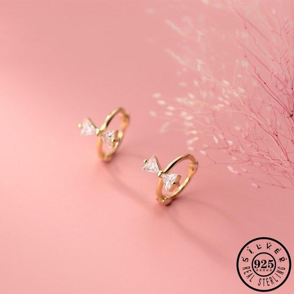 hoop & huggie 925 sterling silver small ear rings trendy cubic zirconia bowknot shape gold color plated hoops piercing earrings for girls, Golden;silver
hoop & huggie 925 sterling silver small ear rings trendy cubic zirconia bowknot shape gold color plated hoops piercing earrings for girls, Golden;silver