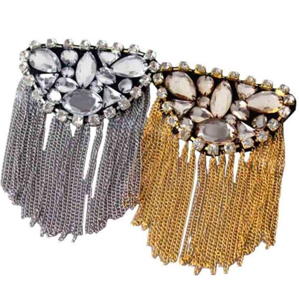 20pcs/10pairs handmade metal tassel epaulette rhinestone beads tassel epaulette suit shoulder strap stage jewelry wholesale, Gray
20pcs/10pairs handmade metal tassel epaulette rhinestone beads tassel epaulette suit shoulder strap stage jewelry wholesale, Gray