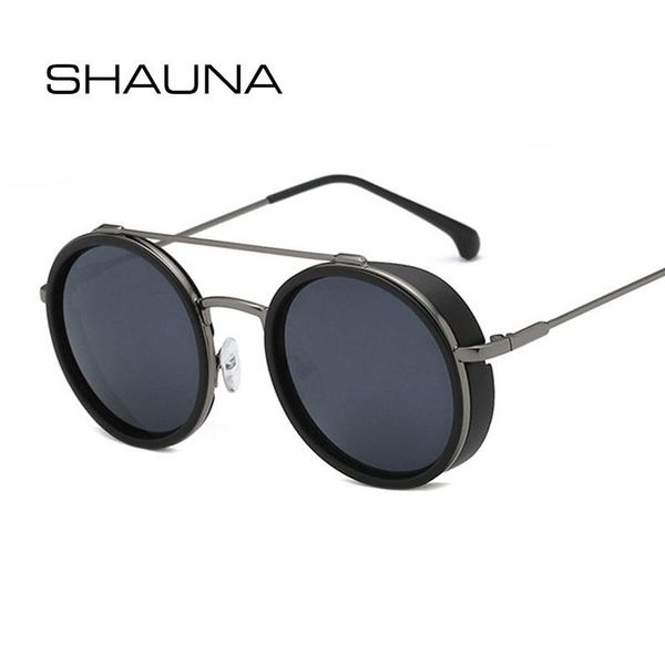 sunglasses shauna retro double bridges round punk trending steampunk shades uv400, White;black
sunglasses shauna retro double bridges round punk trending steampunk shades uv400, White;black