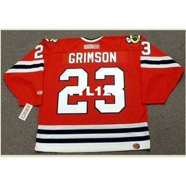 740s #23 stu grimson chicago blackhawks 1991 ccm retro hockey jersey or custom any name or number retro jersey, Black
740s #23 stu grimson chicago blackhawks 1991 ccm retro hockey jersey or custom any name or number retro jersey, Black