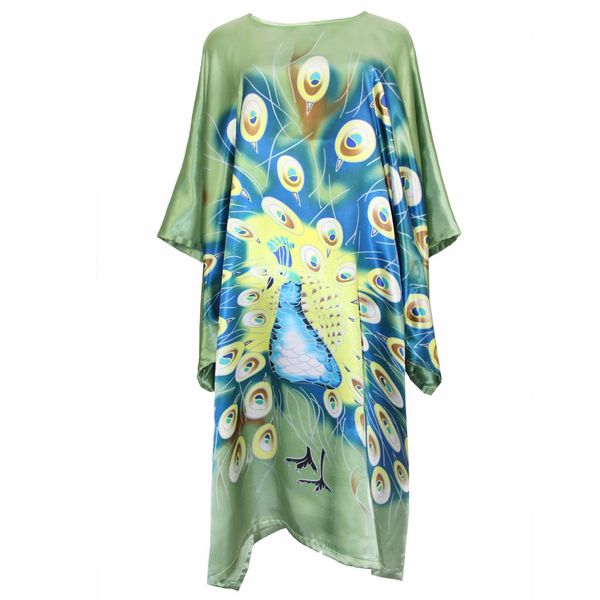 NEW Green Peacock Chinese Women Bathrobe Nightgown Plus Size 6XL Rayon Night Dress Sleepwear Sexy Robe Kaftan Gown Negligee, 14
NEW Green Peacock Chinese Women Bathrobe Nightgown Plus Size 6XL Rayon Night Dress Sleepwear Sexy Robe Kaftan Gown Negligee, 14