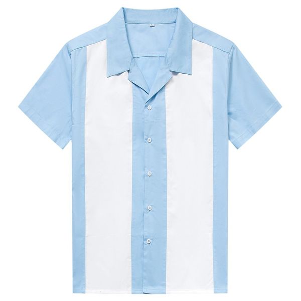 blouse men blue white vertical striped shirt men's designer shirts short sleeve button-down dress camiseta retro hombre bowling c1211, White;black
blouse men blue white vertical striped shirt men's designer shirts short sleeve button-down dress camiseta retro hombre bowling c1211, White;black