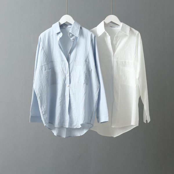 oversized summer blouses womens casual shirts pockets long sleeve relaxed loose female blue white soft thin cotton blouse
oversized summer blouses womens casual shirts pockets long sleeve relaxed loose female blue white soft thin cotton blouse