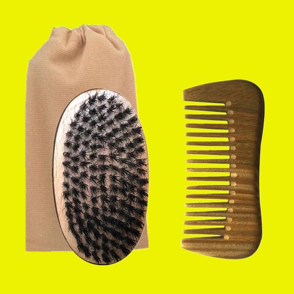 new boar bristle palm brush & wide wood comb cotton bag set 3in1 travel carry makeup fashion hair care styling tool men beard grooming, Silver
new boar bristle palm brush & wide wood comb cotton bag set 3in1 travel carry makeup fashion hair care styling tool men beard grooming, Silver