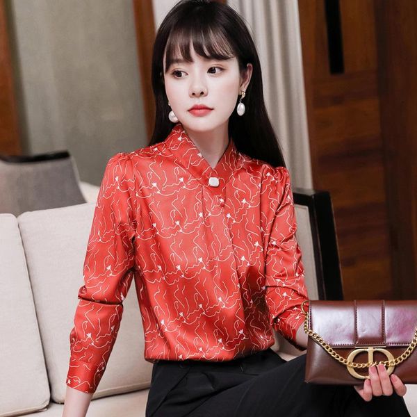 long sleeve women blouses 2020 plus size stand collar woman blouse shirt casual elegant work wear chiffon shirts s-4xl, White
long sleeve women blouses 2020 plus size stand collar woman blouse shirt casual elegant work wear chiffon shirts s-4xl, White