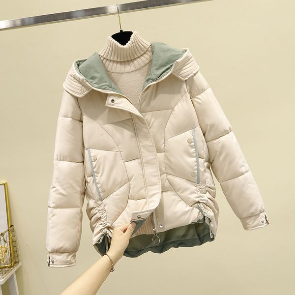 short down 2020 new winter clothing korean women's loose hooded small cotton padded jacket, Black
short down 2020 new winter clothing korean women's loose hooded small cotton padded jacket, Black