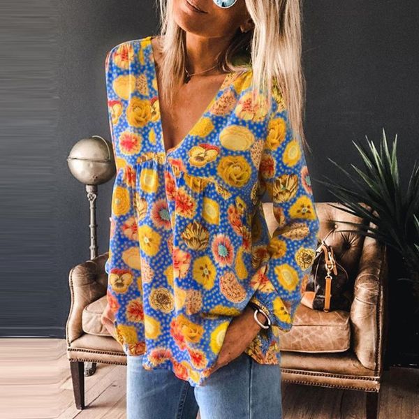 women's blouses & shirts casual autumn winter ladies female women long sleeve blusas pullover fashion floral print blouse shirt lo, White
women's blouses & shirts casual autumn winter ladies female women long sleeve blusas pullover fashion floral print blouse shirt lo, White