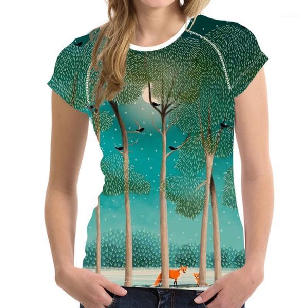 women's t-shirt ladies o-neck tee illustration forest women summer breathable clothing nature drop 2021 col roul femme1, White
women's t-shirt ladies o-neck tee illustration forest women summer breathable clothing nature drop 2021 col roul femme1, White