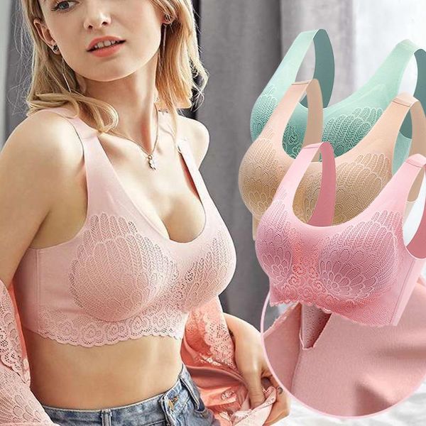 fashion underwear seamless bra for women no steel ring bra sports vest lace with pads push up bralette brassiere1, Red;black
fashion underwear seamless bra for women no steel ring bra sports vest lace with pads push up bralette brassiere1, Red;black