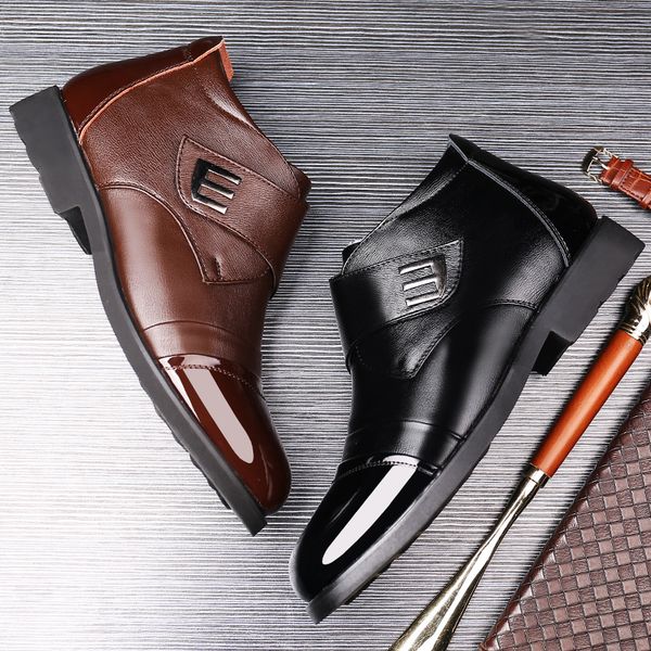 2020 new winter shoes winter high-shoes plus velvet mens shoes winter warm thickened middle-aged mens cotton genuine leather busin, Black
2020 new winter shoes winter high-shoes plus velvet mens shoes winter warm thickened middle-aged mens cotton genuine leather busin, Black