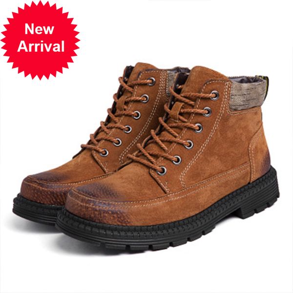genuine pigskin ankle boots of autumn new retro leather nubuck shoes casual men size 39-47, Black
genuine pigskin ankle boots of autumn new retro leather nubuck shoes casual men size 39-47, Black
