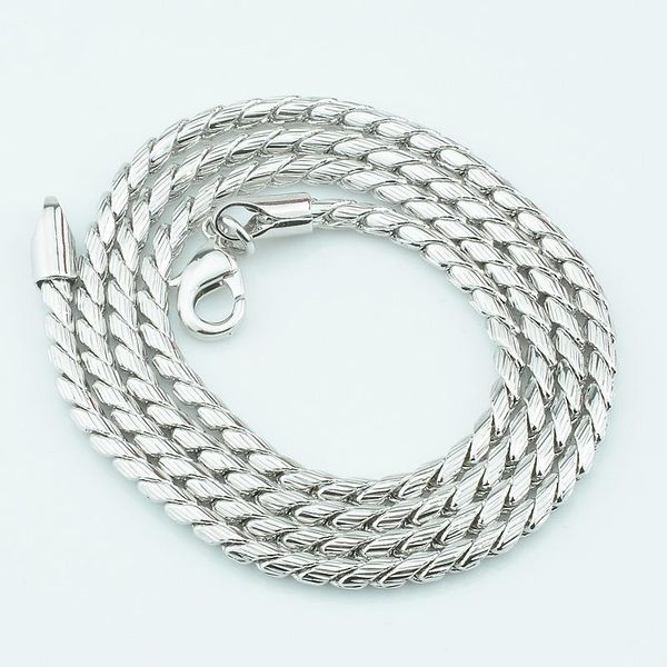 chains 2 style white/yellow gold color round/twisted weave for mens womens necklace, Silver
chains 2 style white/yellow gold color round/twisted weave for mens womens necklace, Silver