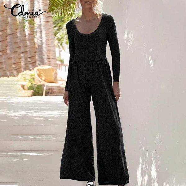 celmia jumpsuits long sleeve solid wide leg romper women high waist elastic knited playsuits autumn casual overalls plus size, Black;white
celmia jumpsuits long sleeve solid wide leg romper women high waist elastic knited playsuits autumn casual overalls plus size, Black;white