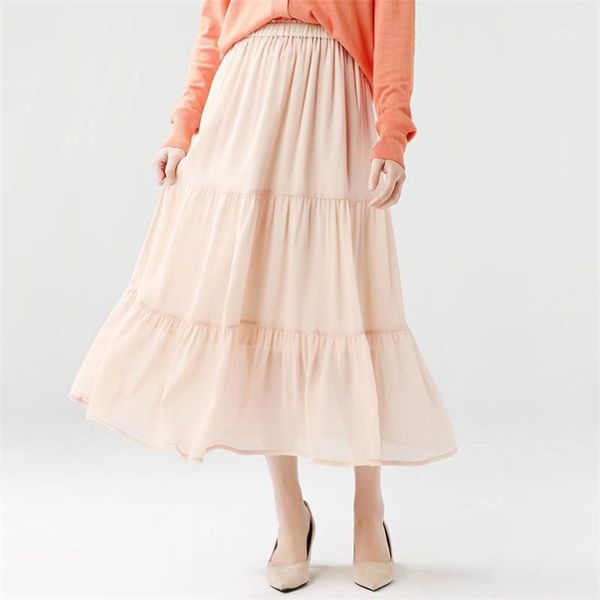 2020 women ruffles chiffon long skirts vintage office lady work elegant skirts summer plus size m-8xl1, Black
2020 women ruffles chiffon long skirts vintage office lady work elegant skirts summer plus size m-8xl1, Black