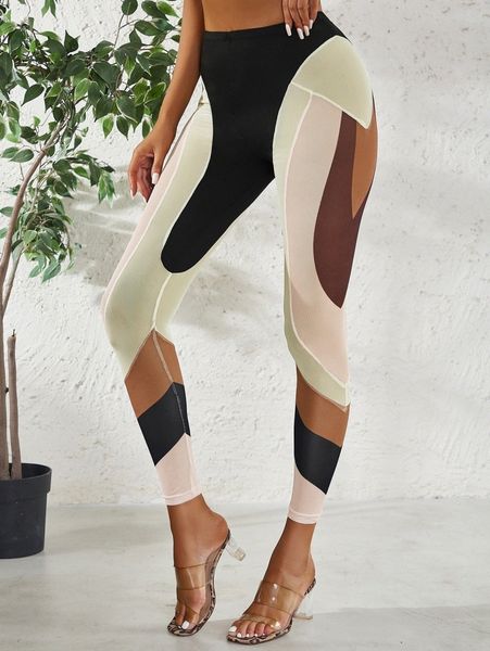 colorblock high waist leggings j2pn#, Black
colorblock high waist leggings j2pn#, Black