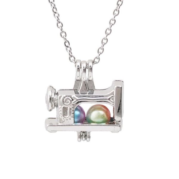 1pc silver plated sewing machine oyster pearl cage pendant necklace pearls jewelry essential oil diffuser lockets fun gift
1pc silver plated sewing machine oyster pearl cage pendant necklace pearls jewelry essential oil diffuser lockets fun gift