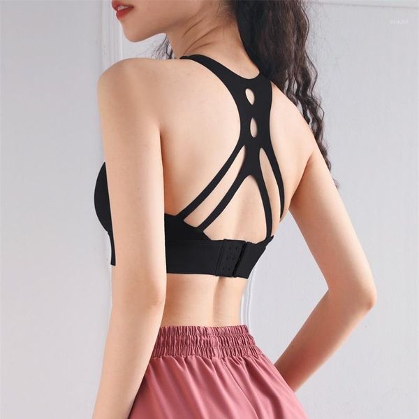 gym clothing backless sports bra padded push up yoga adjustable bralette women professional running tank shockproof fitness vest1, White;black
gym clothing backless sports bra padded push up yoga adjustable bralette women professional running tank shockproof fitness vest1, White;black