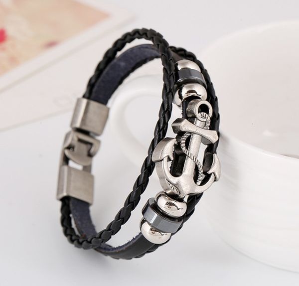 men wholesale fashion jewelry anchor alloy leather casual personality pu woven beaded vintage punk bracelet women 12pcs, Golden;silver
men wholesale fashion jewelry anchor alloy leather casual personality pu woven beaded vintage punk bracelet women 12pcs, Golden;silver