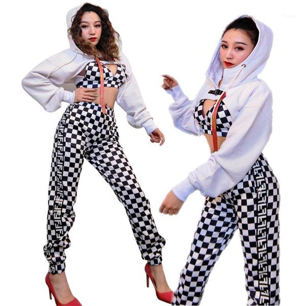 women hip hop costumes white plaid bra pants street dance clothes adults jazz performance wear rave stage outfits dt17401, Black;red
women hip hop costumes white plaid bra pants street dance clothes adults jazz performance wear rave stage outfits dt17401, Black;red