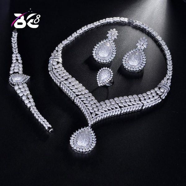 be 8 latest fashion crystal bridal jewelry sets african beads cz wedding necklace earrings bracelet sets for women s179, Silver
be 8 latest fashion crystal bridal jewelry sets african beads cz wedding necklace earrings bracelet sets for women s179, Silver