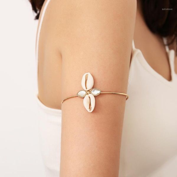 bohemian seashell crystal flower arm bangle bracelet vintage women open cowrie shell arms cuff jewelry1, Black
bohemian seashell crystal flower arm bangle bracelet vintage women open cowrie shell arms cuff jewelry1, Black