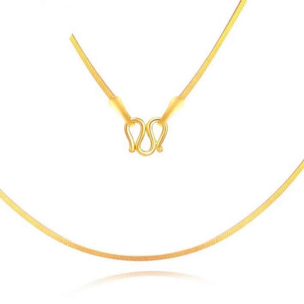 chains pure 24k yellow gold snake chain necklace/ 999 luxky perfect necklace, Silver
chains pure 24k yellow gold snake chain necklace/ 999 luxky perfect necklace, Silver