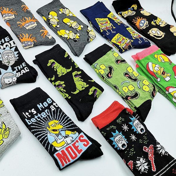 men's socks novelty happy funny men cartoon pictures combed cotton the long tube streetwear hip hop skateboarding sock christmas gift1, Black
men's socks novelty happy funny men cartoon pictures combed cotton the long tube streetwear hip hop skateboarding sock christmas gift1, Black