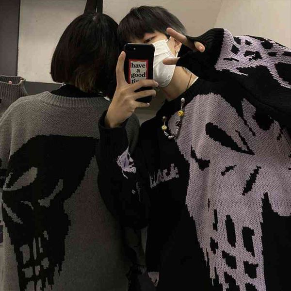 women sweater oversize winter harajuku butterfly knitting korean 90s y2k womens sweaters loose pullover grunge clothes, White;black
women sweater oversize winter harajuku butterfly knitting korean 90s y2k womens sweaters loose pullover grunge clothes, White;black