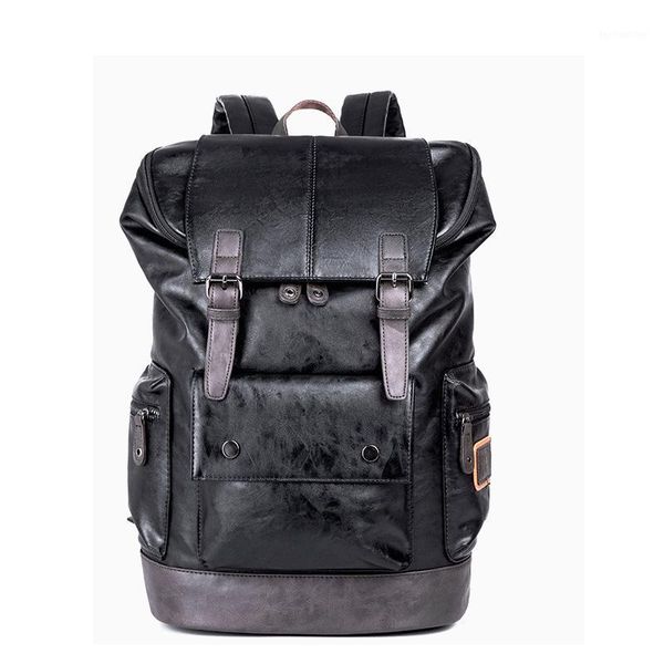 backpack vintage pu leather outdoor school college bookbag fit lapcomputer for man and woman1
backpack vintage pu leather outdoor school college bookbag fit lapcomputer for man and woman1