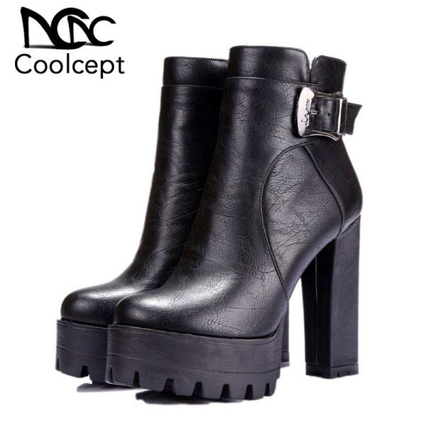 boots coolcept drop women ankle belt buckle side zipper warm fur thick platform knight shoe footwear size 32-42, Black
boots coolcept drop women ankle belt buckle side zipper warm fur thick platform knight shoe footwear size 32-42, Black