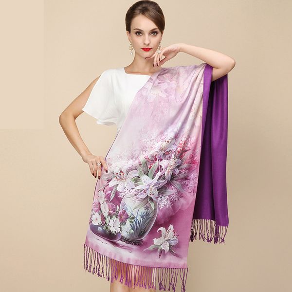 dankeyisi fashion designer ladies big scarf women brand wraps real double-deck thickened brush autumn winter shawl scarves 201224, Blue;gray
dankeyisi fashion designer ladies big scarf women brand wraps real double-deck thickened brush autumn winter shawl scarves 201224, Blue;gray