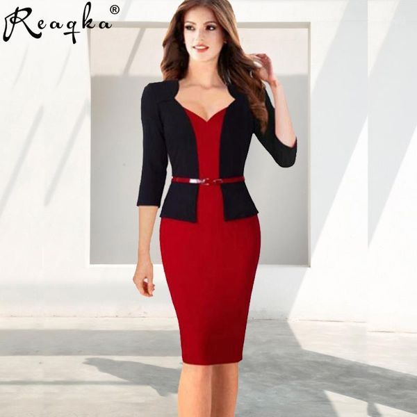 fake two-piece womens office dress new work dresses 2020 women fashion elegant patchwork business bodycon sashes dress1, Black;gray
fake two-piece womens office dress new work dresses 2020 women fashion elegant patchwork business bodycon sashes dress1, Black;gray