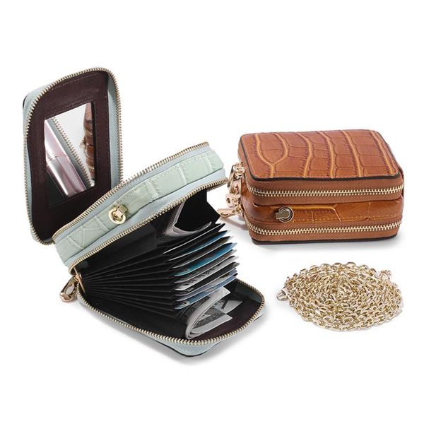 cosmetic bags & cases durable soft original leather exquisite lipstick crossbody chain belt mini simplicity double zipper pockets bag
cosmetic bags & cases durable soft original leather exquisite lipstick crossbody chain belt mini simplicity double zipper pockets bag