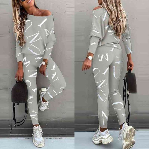 50% salesoutfit letters print long sleeve spring women blouse pants tracksuit for sports, Gray
50% salesoutfit letters print long sleeve spring women blouse pants tracksuit for sports, Gray