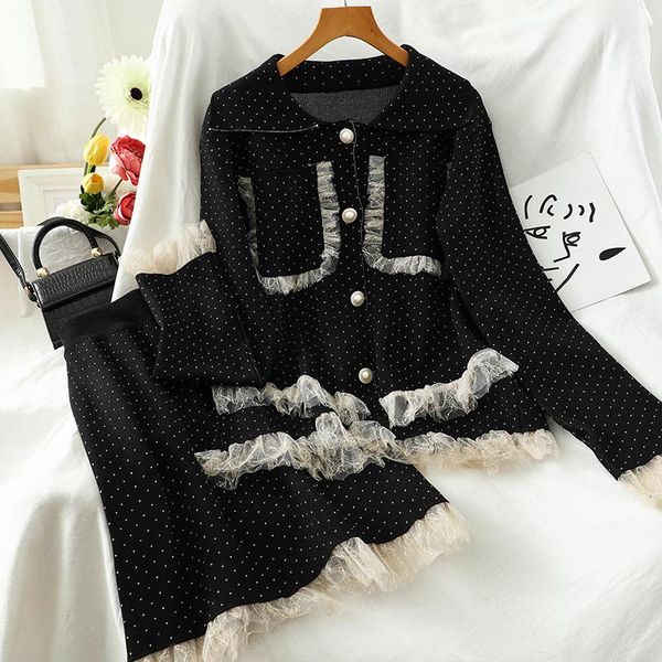 2020 new spring autumn fashion suit splicing lace cardigan jacket half skirt two-piece sets female tz642, Gray
2020 new spring autumn fashion suit splicing lace cardigan jacket half skirt two-piece sets female tz642, Gray