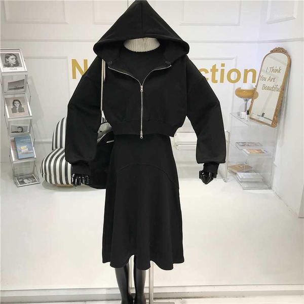 two-piece women's 2020 autumn new long-sleeved hooded cardigan short sweater skirt1, Gray
two-piece women's 2020 autumn new long-sleeved hooded cardigan short sweater skirt1, Gray