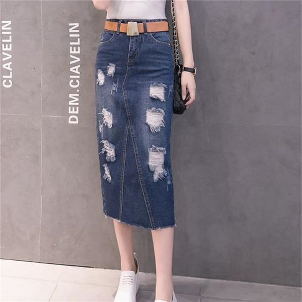 2021 new sping summer korean hole high waist bodycon skirts womens office lady pencil long jupe femme denim skirt yewi, Black
2021 new sping summer korean hole high waist bodycon skirts womens office lady pencil long jupe femme denim skirt yewi, Black