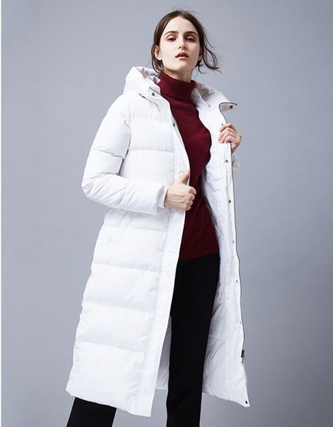 2021 new white duck down jacket female winter coat with hood long jackets parkas shelter mujer wxf195 obwx, Black
2021 new white duck down jacket female winter coat with hood long jackets parkas shelter mujer wxf195 obwx, Black