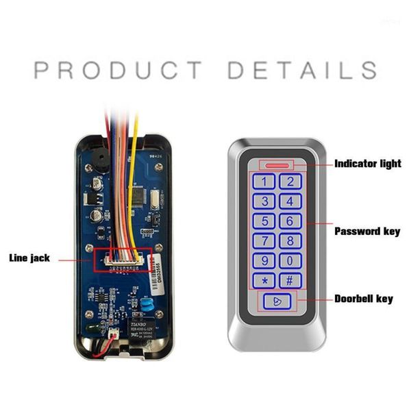 1 pcs metal waterproof access control machine metal drawing on the surface waterproof and dustproof backlight button1
1 pcs metal waterproof access control machine metal drawing on the surface waterproof and dustproof backlight button1
