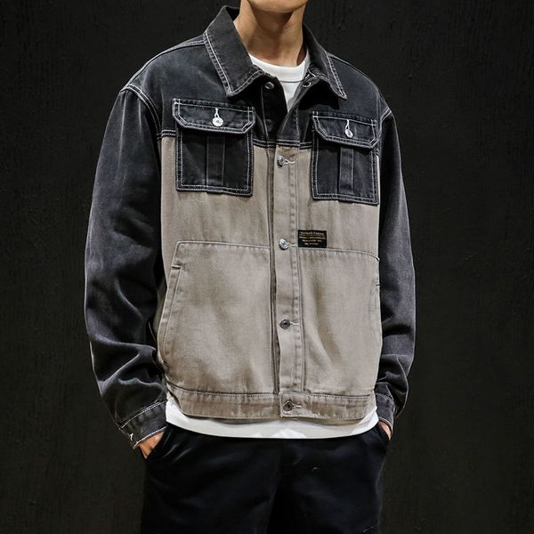 2021 new denim jeans autumn spring fashion male jackets outward clothes oversize gbl9, Black;brown
2021 new denim jeans autumn spring fashion male jackets outward clothes oversize gbl9, Black;brown