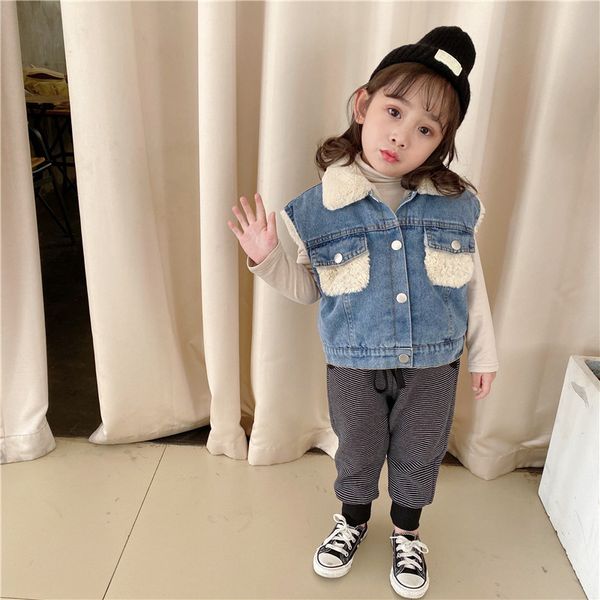 children denim vest thickened fashion winter clothes girls waistcoat baby warm lamb coat trendy outerwear on sell kids jackets, Camo
children denim vest thickened fashion winter clothes girls waistcoat baby warm lamb coat trendy outerwear on sell kids jackets, Camo