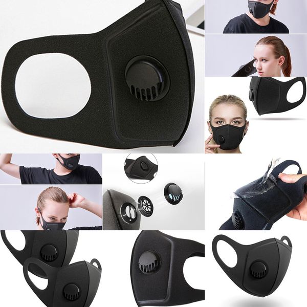 qcwfactoryreusable black face mask dust mssk filters individually packaged washable masks with breathing valve dhl expre
qcwfactoryreusable black face mask dust mssk filters individually packaged washable masks with breathing valve dhl expre