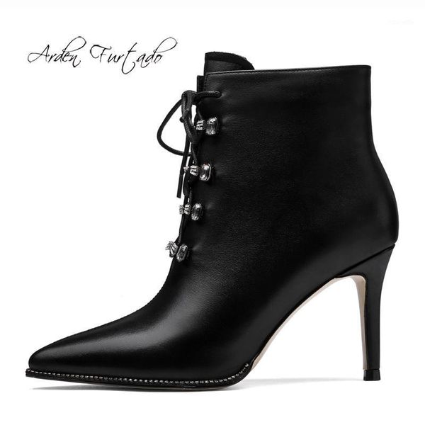 boots arden furtado fashion women's shoes pointed toe stilettos heels zipper cross tied elegant matin ankle size 40 41 1, Black
boots arden furtado fashion women's shoes pointed toe stilettos heels zipper cross tied elegant matin ankle size 40 41 1, Black