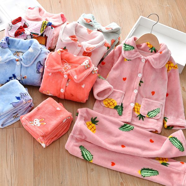 children's home wear set fall / winter 2020 new coral velvet boys and girls baby flannel pajamas, White
children's home wear set fall / winter 2020 new coral velvet boys and girls baby flannel pajamas, White