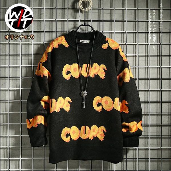 men's sweaters jumpers knitted streetwear harajuku hip hop casual pullover knitwear mens crew neck, White;black
men's sweaters jumpers knitted streetwear harajuku hip hop casual pullover knitwear mens crew neck, White;black