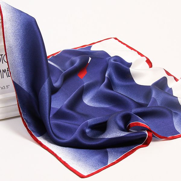 2020 hangzhou square bandana purse 53*53cm 100% real wrappers for printed ladies silk neckerchief scarf qt55, Blue;gray
2020 hangzhou square bandana purse 53*53cm 100% real wrappers for printed ladies silk neckerchief scarf qt55, Blue;gray