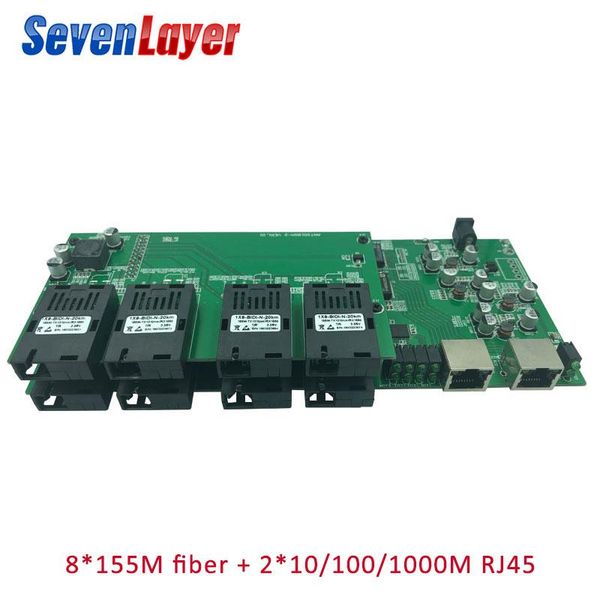 fiber optic equipment gigabit ethernet switch 8 155m port 2 1000m rj45 utp industrial grade single mode sc converter pcb board
fiber optic equipment gigabit ethernet switch 8 155m port 2 1000m rj45 utp industrial grade single mode sc converter pcb board