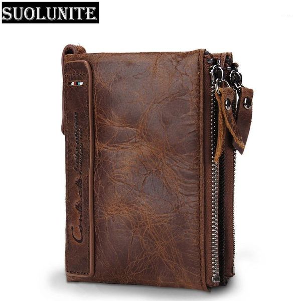 suolunite genuine leather men wallet short coin purse small vintage wallets, Red;black
suolunite genuine leather men wallet short coin purse small vintage wallets, Red;black