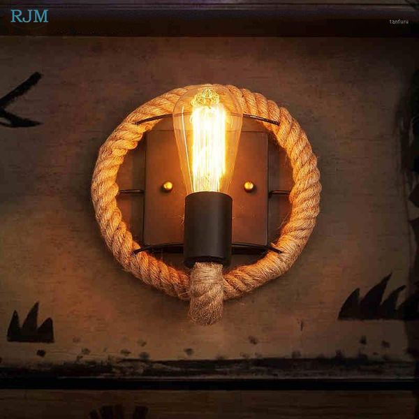 american village rope led wall lamps retro creative personality bar iron wall light balcony aisle staircase lighting decor1
american village rope led wall lamps retro creative personality bar iron wall light balcony aisle staircase lighting decor1